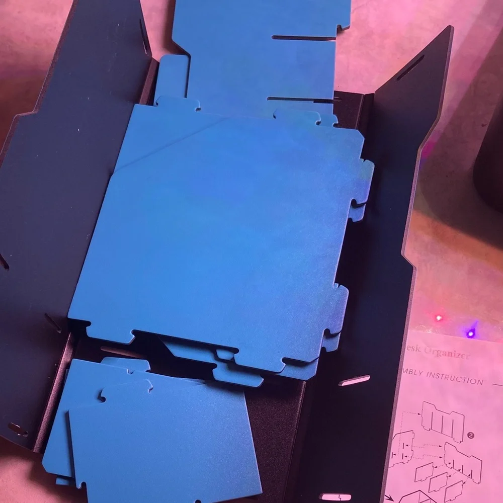 The Paper Studio Blue Desk Organizer